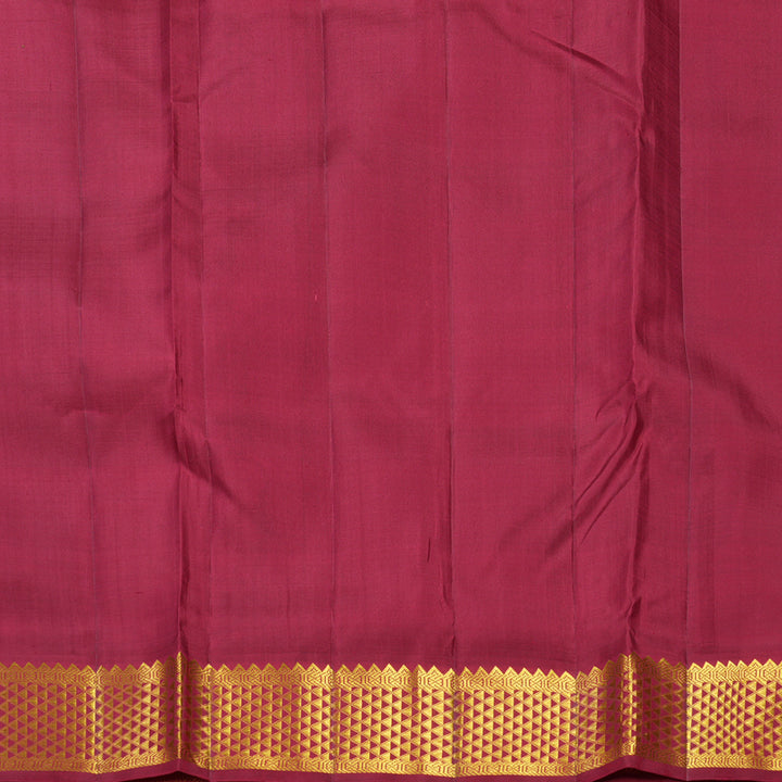 Hayagrivas Handloom Fluorescent Green Ten Yards Silk Saree KBF407F9-5