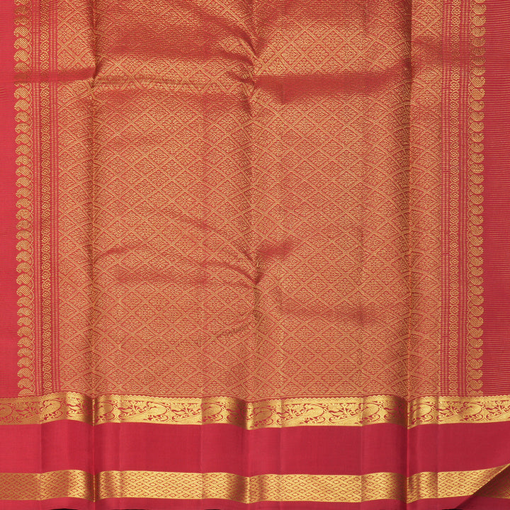 Hayagrivas Handloom Red Kanjivaram Silk Saree KBF408F5-1