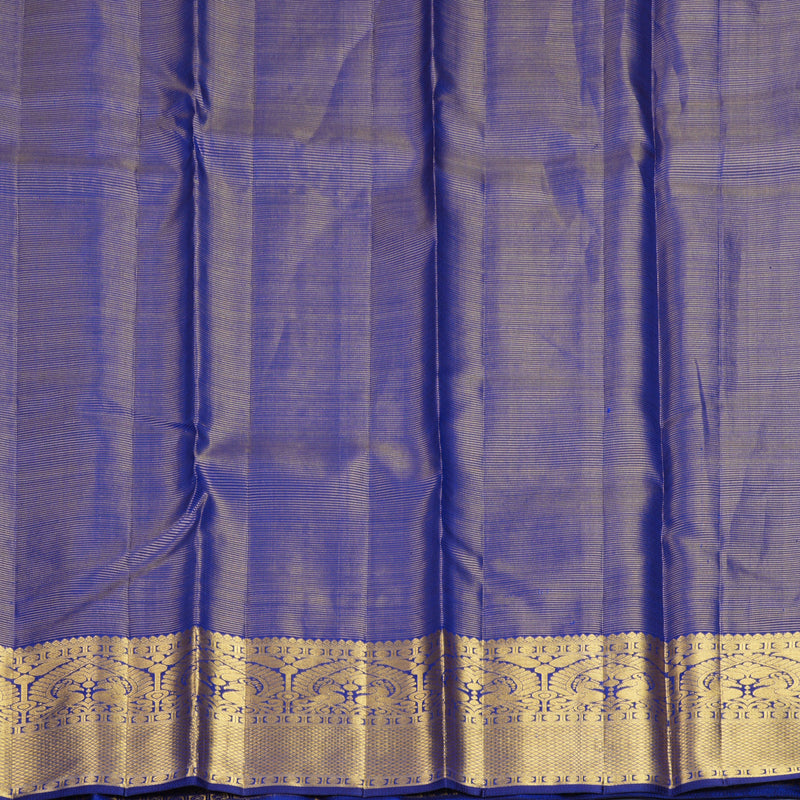 Hayagrivas Handloom MS Blue Kanjivaram Silk Saree KBF408F6-1