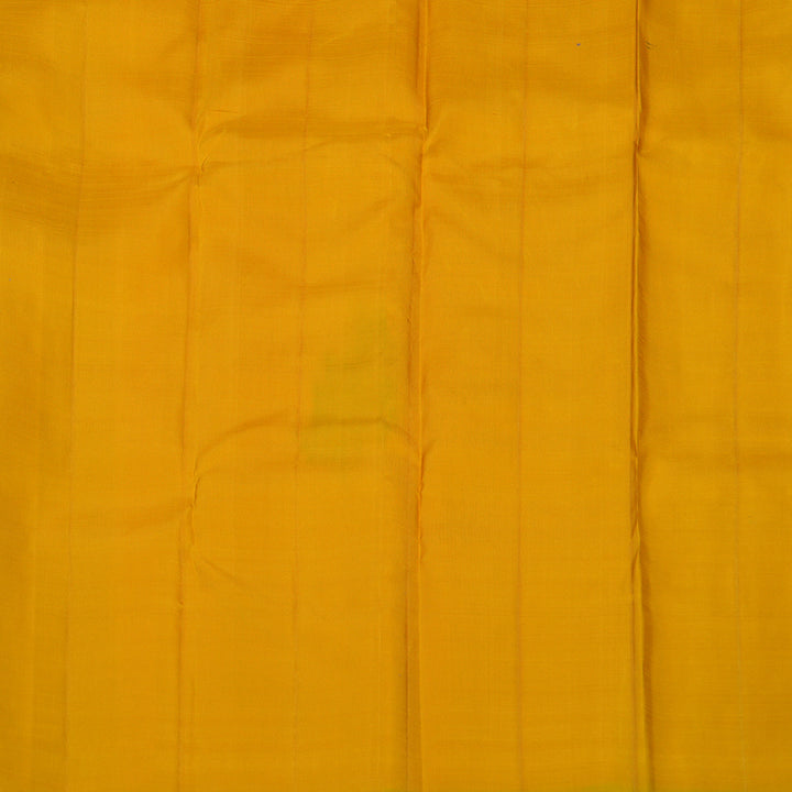 Hayagrivas Handloom Turmeric Yellow Kanjivaram Silk Saree KBF40D3-1