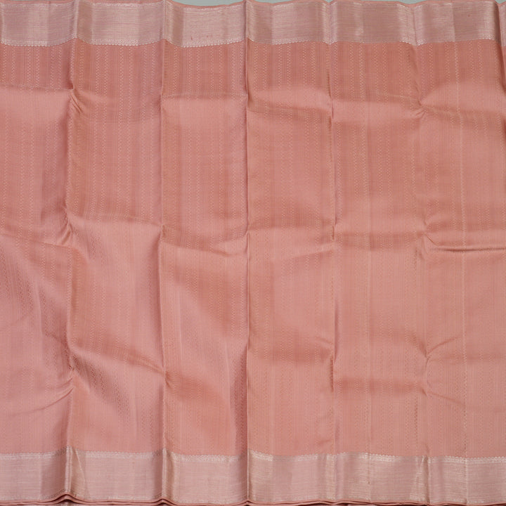 Hayagrivas Handloom Copper Pink Kanjivaram Silk Saree KBF40D7-2