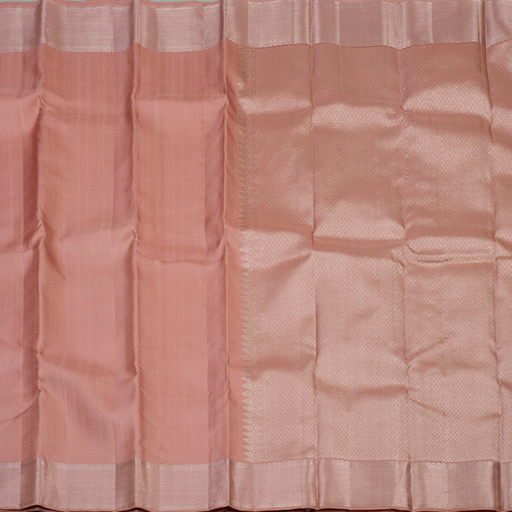 Hayagrivas Handloom Copper Pink Kanjivaram Silk Saree KBF40D7-2