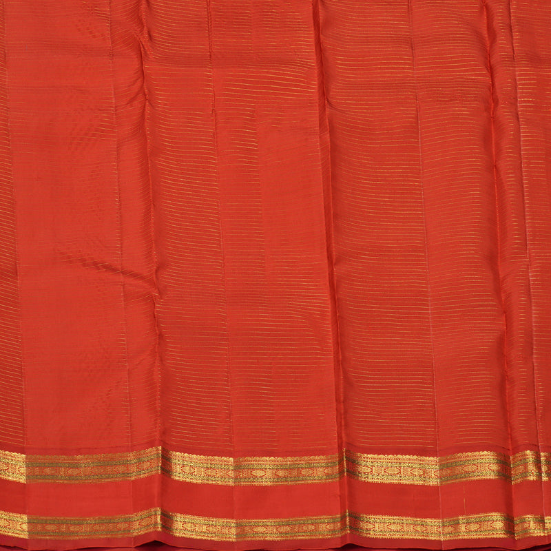 Hayagrivas Handloom Bottle Green Kanjivaram Silk Saree with Red Border KBF411F1-1