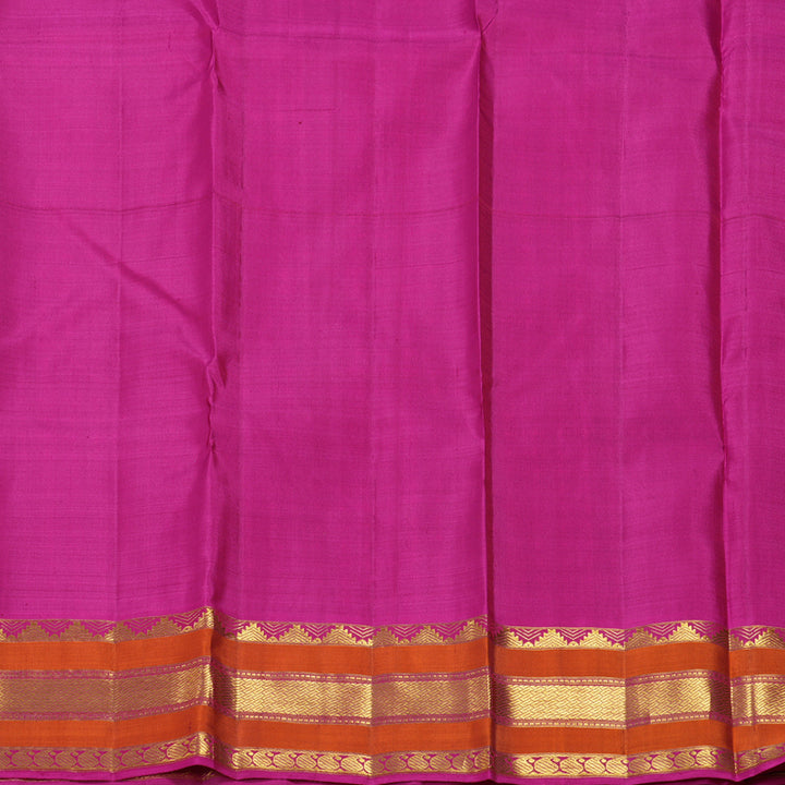 Hayagrivas Handloom Black & White (Checks) Kanjivaram Silk Saree KBF411F15-1