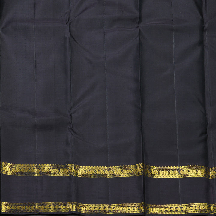 Hayagrivas Handloom Honey Mustard Kanjivaram Silk Saree with Kanchana Brown Border KBF411F20-1