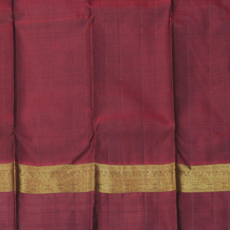 Hayagrivas Handloom Pale Yellow Kanjivaram Silk Saree with Ganga Jamuna Border KBF411F22-1