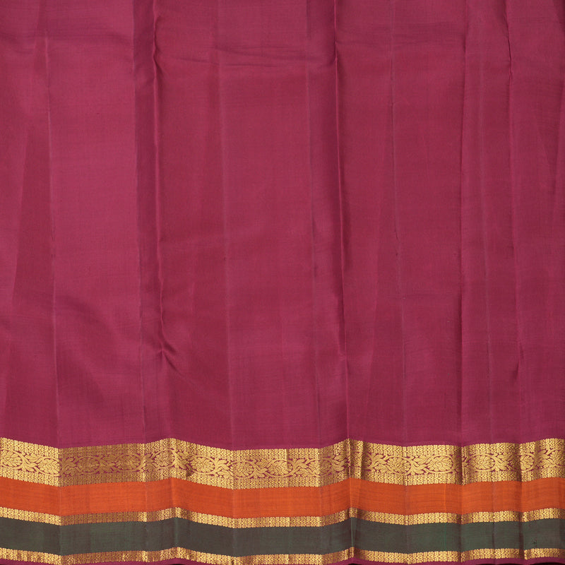 Hayagrivas Handloom Mango Yellow Kanjivaram Silk Saree KBF411F8-1