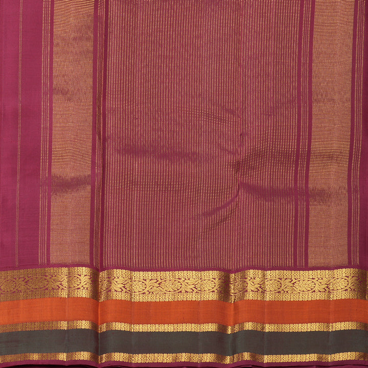 Hayagrivas Handloom Mango Yellow Kanjivaram Silk Saree KBF411F8-1