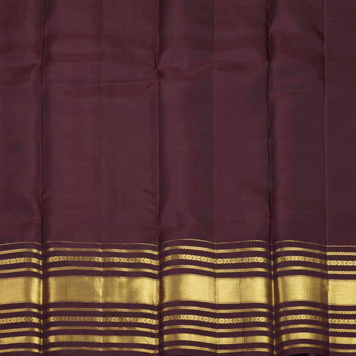 Hayagrivas Handloom Mauve Kanjivaram Silk Saree with Plum Purple Border KBF412F7-1