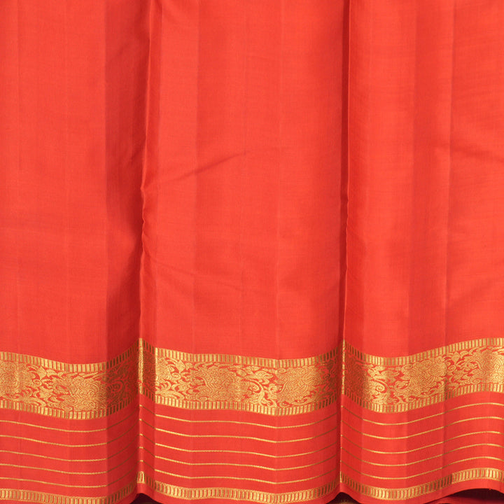 Hayagrivas Handloom Red Kanjivaram Silk Saree KBF415F1-1