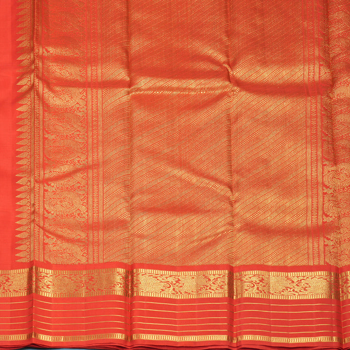 Hayagrivas Handloom Red Kanjivaram Silk Saree KBF415F1-1