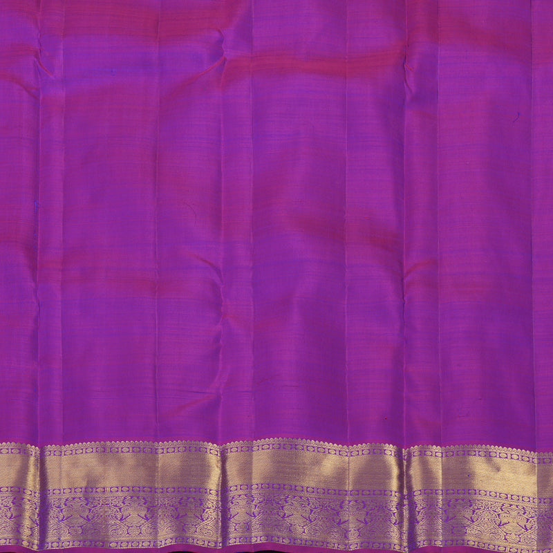 Hayagrivas Handloom Mayilkazhuthu Kanjivaram Silk Saree with Purple Border KBF41D1-2