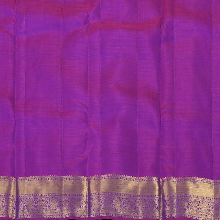Hayagrivas Handloom Mayilkazhuthu Kanjivaram Silk Saree with Purple Border KBF41D1-2