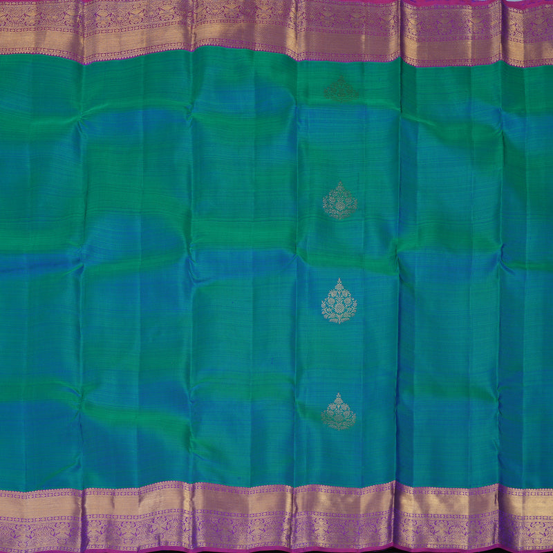 Hayagrivas Handloom Mayilkazhuthu Kanjivaram Silk Saree with Purple Border KBF41D1-2