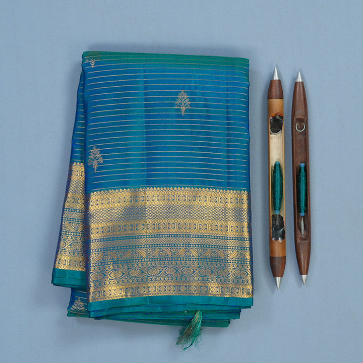 Hayagrivas Handloom Mayilkazhuthu Kanjivaram Silk Saree KBF41D5-1