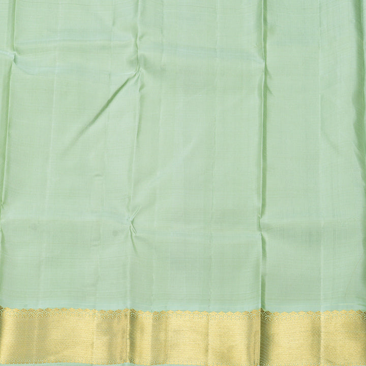 Hayagrivas Handloom Purple Kanjivaram Silk Saree with Pastel Green Border KBF248E9-1