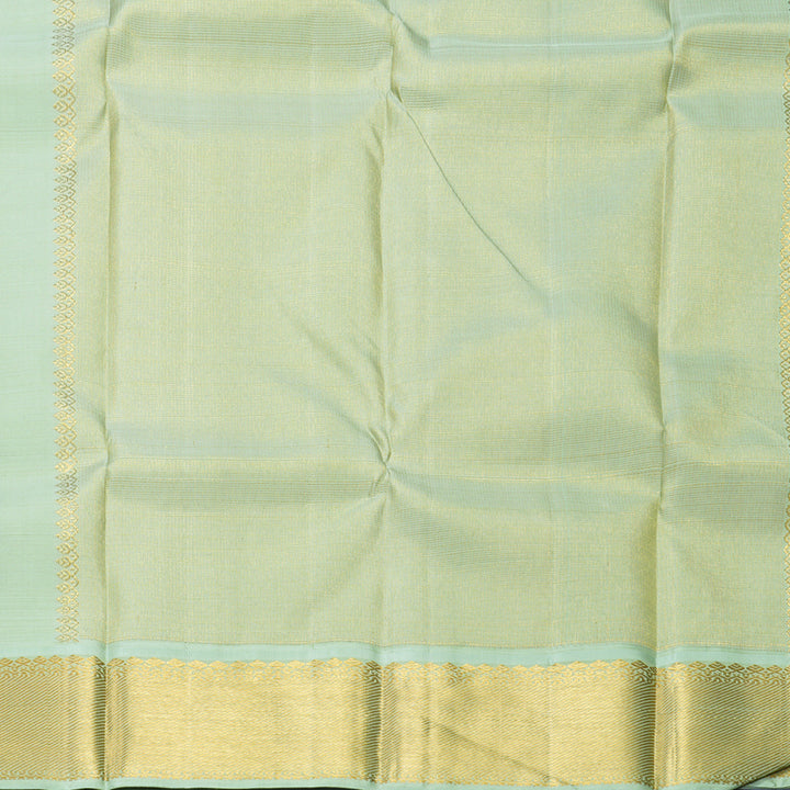 Hayagrivas Handloom Purple Kanjivaram Silk Saree with Pastel Green Border KBF248E9-1