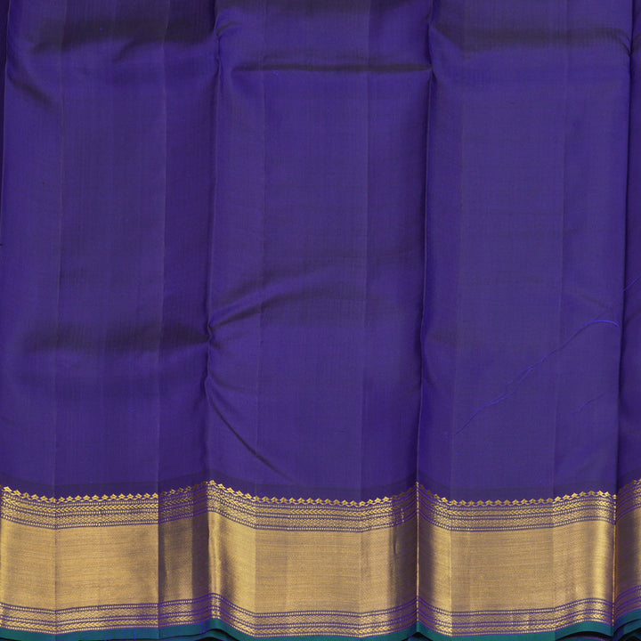 Hayagrivas Handloom MS Blue Kanjivaram Silk Saree KBF422F8-3