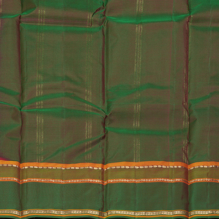 Hayagrivas Handloom Maroon Kanjivaram Silk Saree with Manthalir Border KBF423F1-3