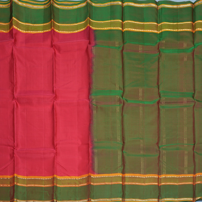 Hayagrivas Handloom Maroon Kanjivaram Silk Saree with Manthalir Border KBF423F1-4