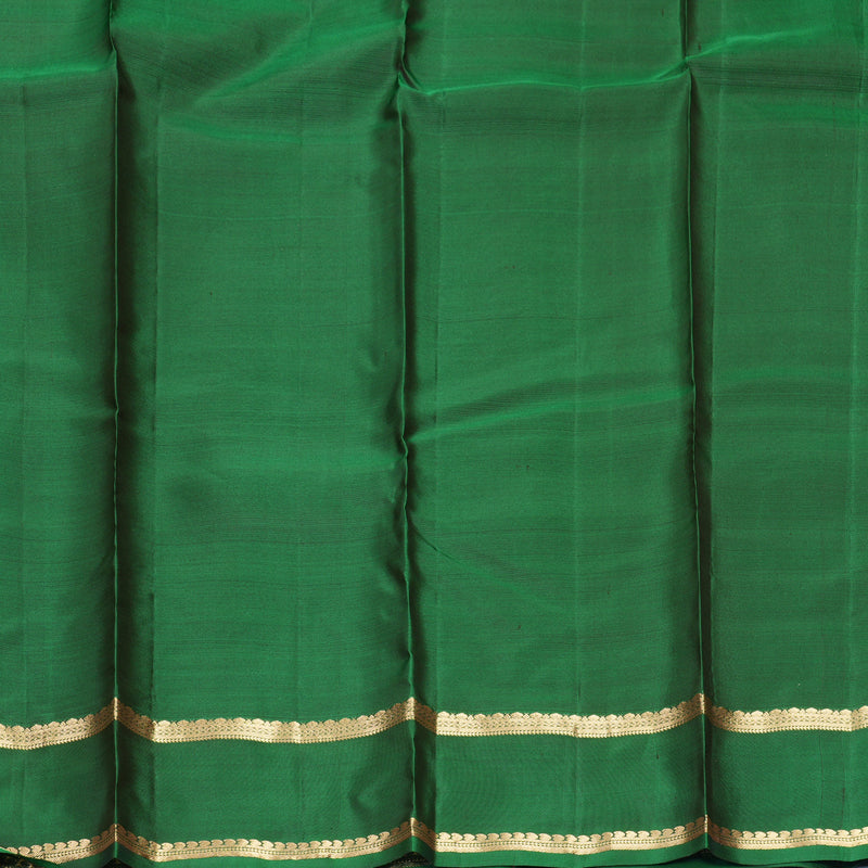 Hayagrivas Handloom Maroon Kanjivaram Silk Saree with Green Border KBF423F2-3