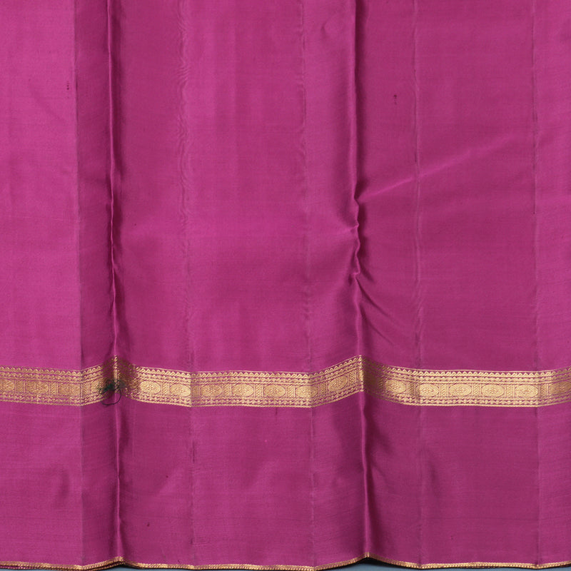 Hayagrivas Handloom Purple Kanjivaram Silk Saree with Ganga Jamuna Border KBF423F6-5