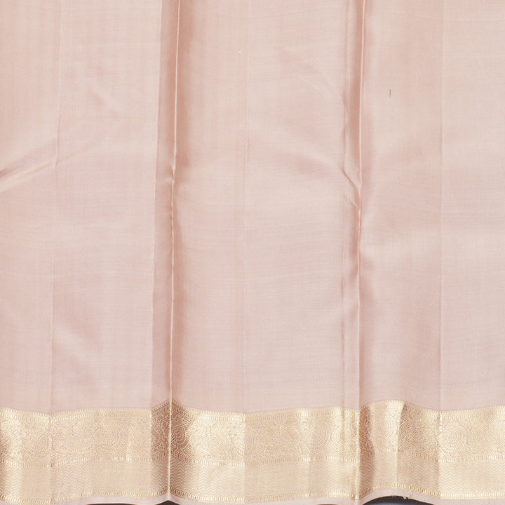 Hayagrivas Handloom Purple Kanjivaram Silk Saree with Cream Border KBF423F9-16