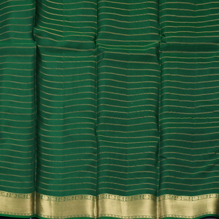 Hayagrivas Handloom Purplish-Blue Kanjivaram Silk Saree KBF423F9-5
