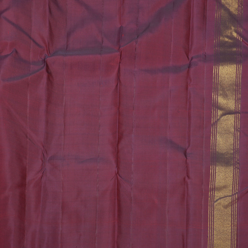 Hayagrivas Handloom Nagapazham Kanjivaram Silk Saree with Maroon Border KBF425F3-1