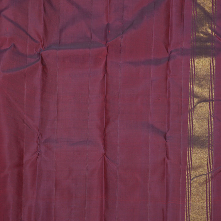 Hayagrivas Handloom Nagapazham Kanjivaram Silk Saree with Maroon Border KBF425F3-1