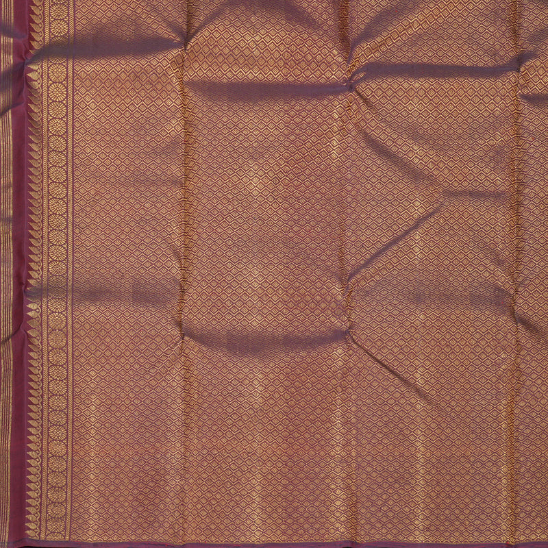 Hayagrivas Handloom Nagapazham Kanjivaram Silk Saree with Maroon Border KBF425F3-1
