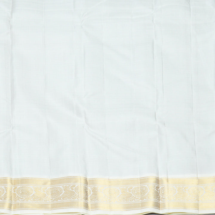 Hayagrivas Handloom Dark Maroon Kanjivaram Silk Saree with Ganga Jamuna Border KBF425F8-1