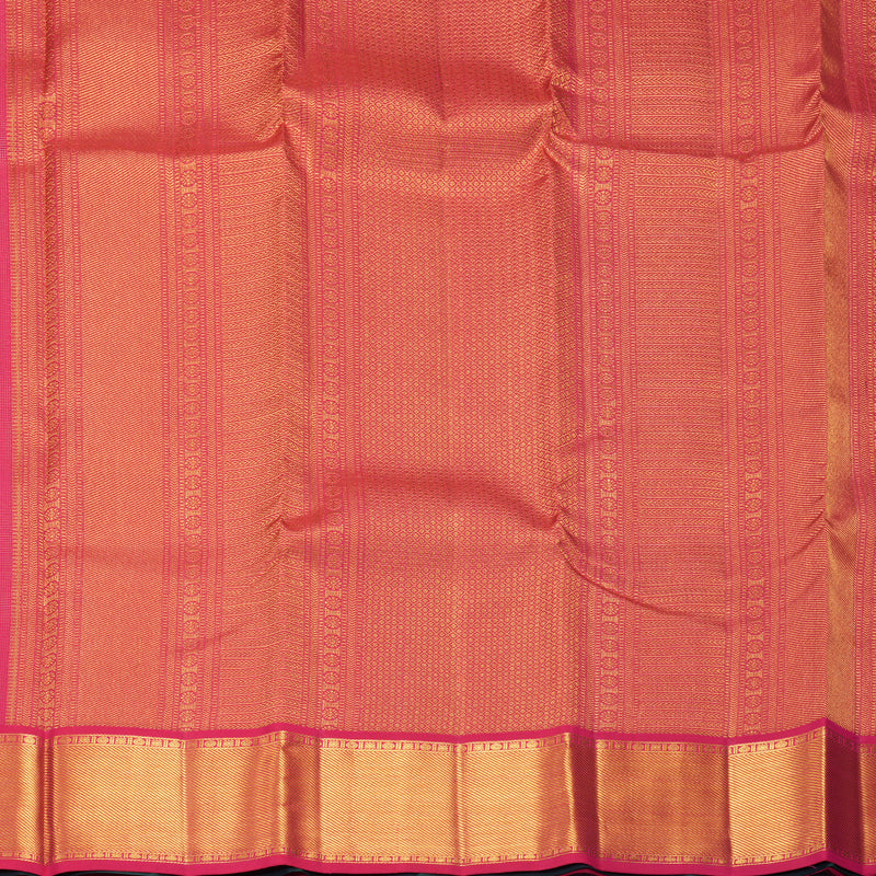 Hayagrivas Handloom Reddish-Pink Kanjivaram Silk Saree KBF427F10-2