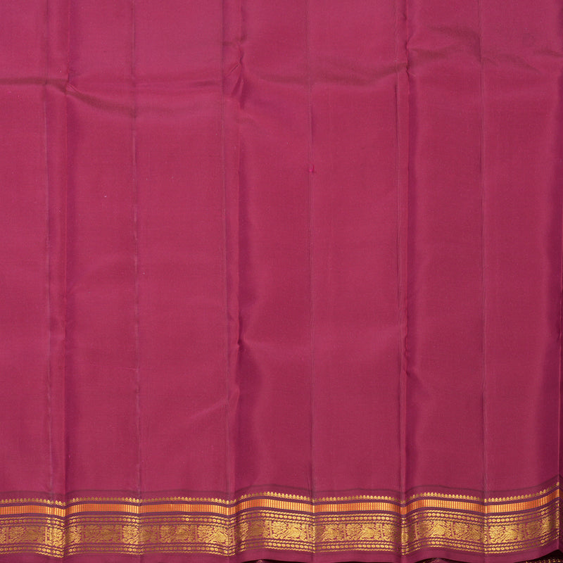 Hayagrivas Handloom Powder Blue Kanjivaram Silk Saree with Maroon Border KBF427F11-2