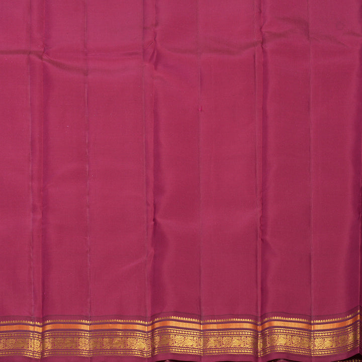 Hayagrivas Handloom Powder Blue Kanjivaram Silk Saree with Maroon Border KBF427F11-2