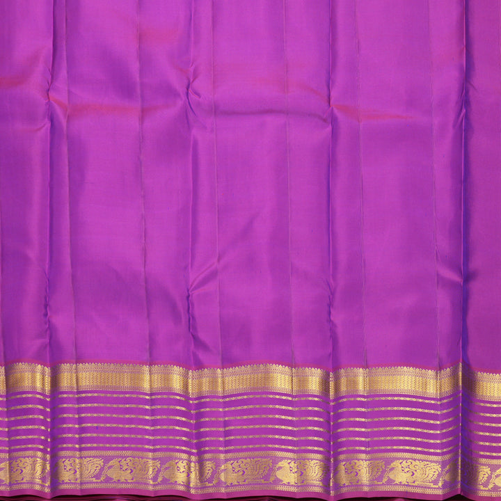 Hayagrivas Handloom Mayilkazhuthu Kanjivaram Silk Saree with Purple Border KBF427F12-2