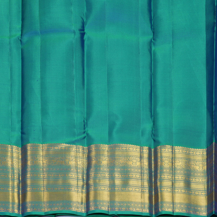 Hayagrivas Handloom Purple Kanjivaram Silk Saree with Mayilkazhuthu Border KBF427F14-10