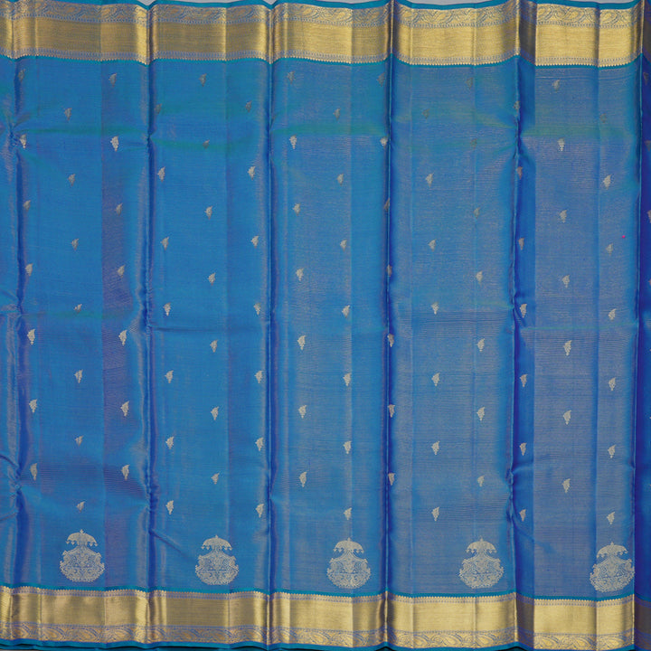 Hayagrivas Handloom Mayilkazhuthu Kanjivaram Silk Saree KBF427F3-2