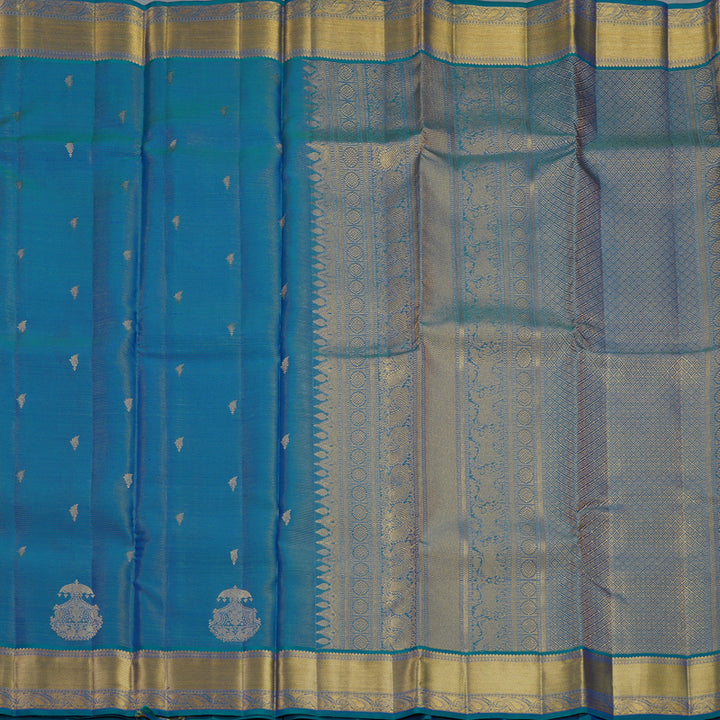 Hayagrivas Handloom Mayilkazhuthu Kanjivaram Silk Saree KBF427F3-2