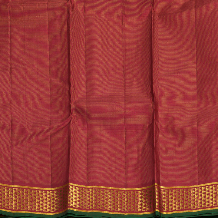 Hayagrivas Handloom Maroon Kanjivaram Silk Saree KBF428F4-1