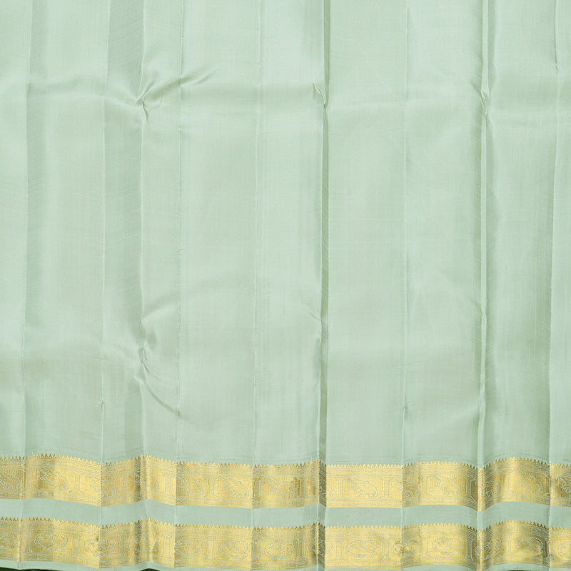 Hayagrivas Handloom Lotus Pink Kanjivaram Silk Saree with Pastel Green Border KBF429F2-1