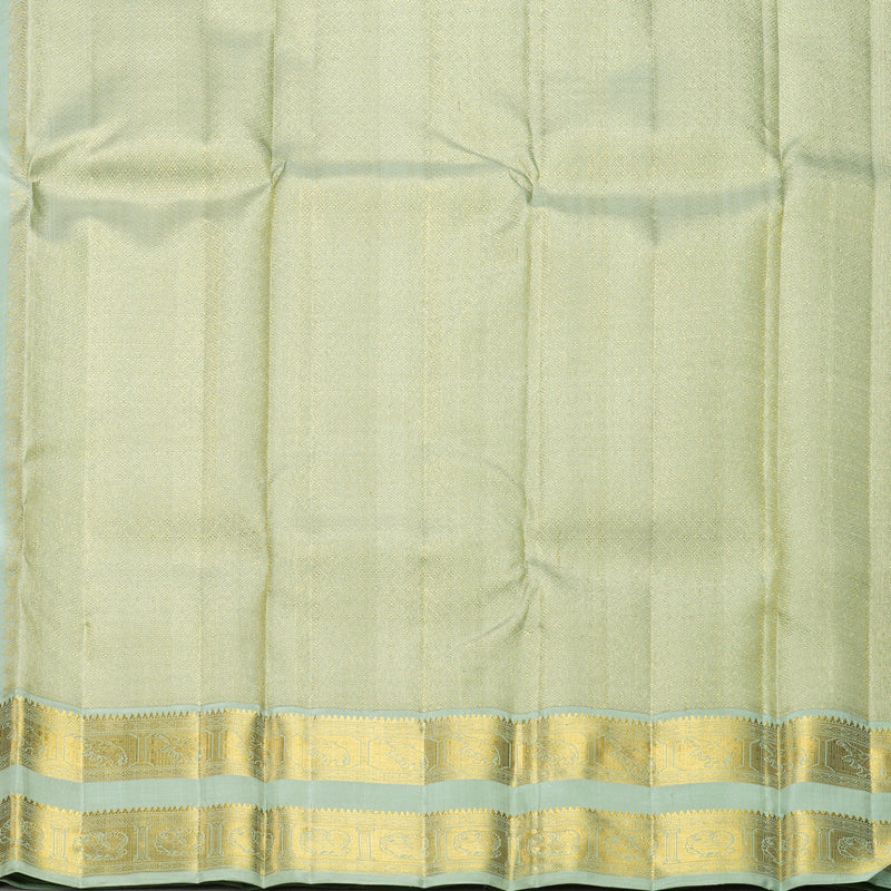 Hayagrivas Handloom Lotus Pink Kanjivaram Silk Saree with Pastel Green Border KBF429F2-1