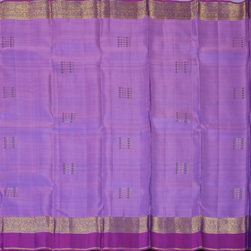Hayagrivas Handloom Lavendar Kanjivaram Silk Saree with Purple Border KBF42D1-16