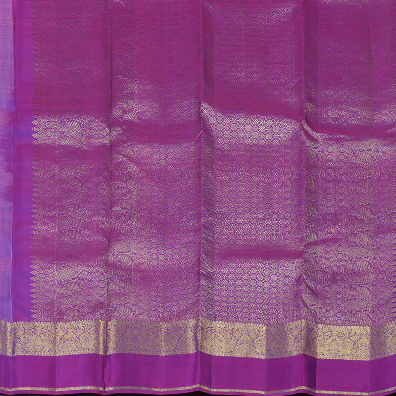 Hayagrivas Handloom Lavendar Kanjivaram Silk Saree with Purple Border KBF42D1-16