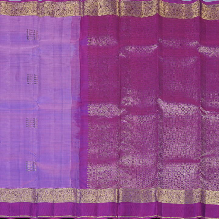Hayagrivas Handloom Lavendar Kanjivaram Silk Saree with Purple Border KBF42D1-16