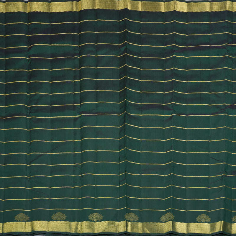 Hayagrivas Handloom Bottle Green Kanjivaram Silk Saree KBF432F7-1