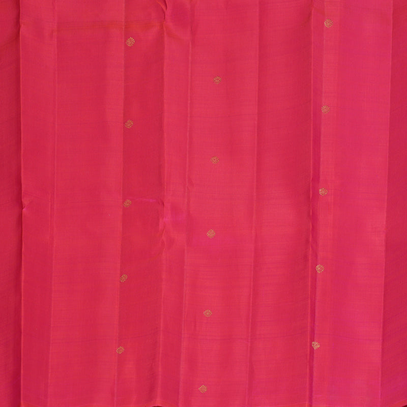 Hayagrivas Handloom Orangish-Pink Kanjivaram Silk Saree KBF432F8-1