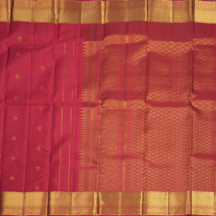 Hayagrivas Handloom Red Kanjivaram Silk Saree KBF433F1-9