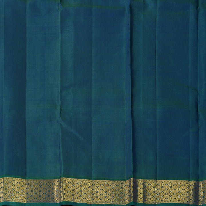 Hayagrivas Handloom Mambazham Orange Kanjivaram Silk Saree with Mayilkazhuthu Border KBF435F1-3
