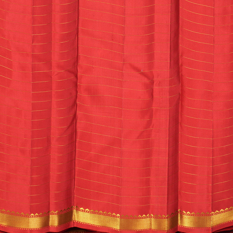 Hayagrivas Handloom Red Kanjivaram Silk Saree KBF436F2-1